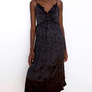 Zara Wrinkle Lingerie Style Dress